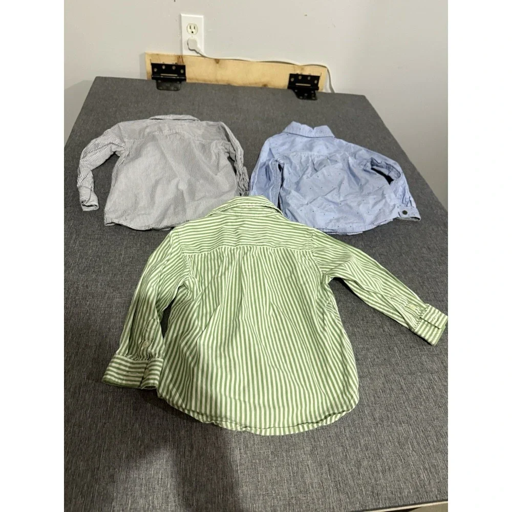 Toddler Boy Dress Button Down Shirts Bundle Of 3 Sz 3T